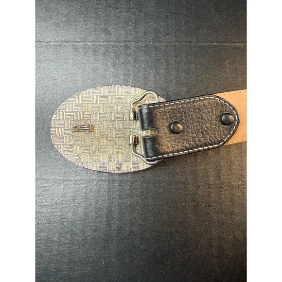 Tony Lama Black Leather Rhinestone Belt Size 38 C50493 main image 14